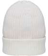 NS014 Native Spirit Wide Cuffed Beanie Ivory colour image